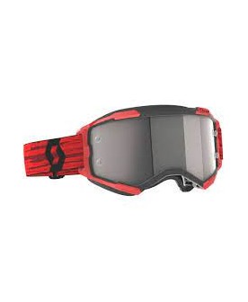SCOTT FURY BLACK -DARK RED - SILVER LENS