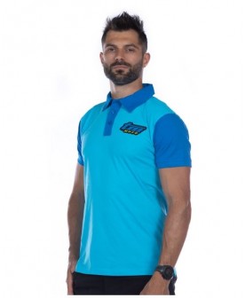 TM Moto 23' polo - Two Tone Blue