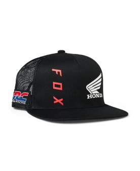 FOX X HONDA SNAPBACK HAT  BLACK