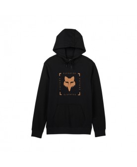 BOXED FUTURE PULLOVER HOODIE - BLACK