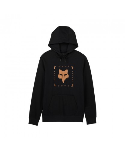 BOXED FUTURE PULLOVER HOODIE - BLACK