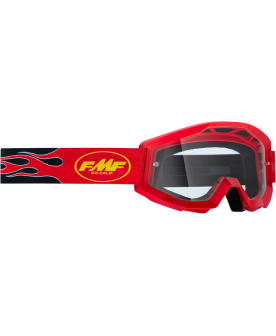 FMF Powercore goggle - Red Clear lens 