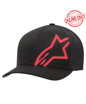 Alpinestar Crop Shift Curve Hat - Black/Red