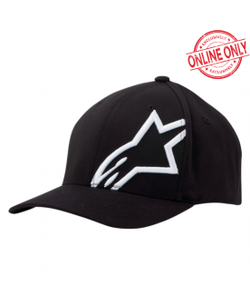 Alpinestar Crop Shift Curve Hat - Black/White