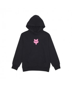 YOUTH LEGACY PULLOVER HOODIE - BLACK/PINK