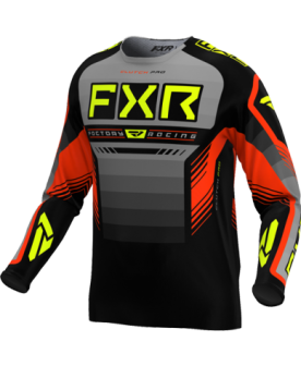 FXR Clutch Pro MX Jersey - Grey/Nuke/Hi-vis