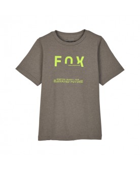 Fox Youth Intrude Premium SS Tee - Grey/Flo