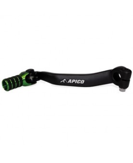 Apico kawasaki gear lever KX125 03-08 - Black/Green 