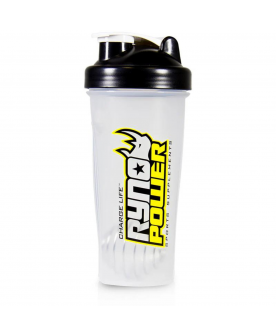 Ryno Power Shaker Bottle - Clear 