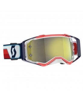 Scott Prospect Goggle - Red/White - Yellow Chrome Lens