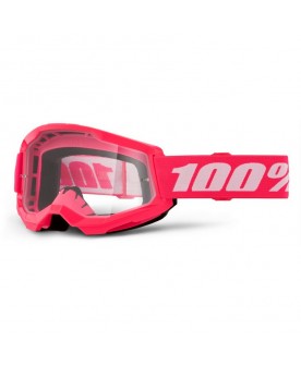 100% Strata 2 Goggle - Pink - Clear Lens