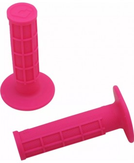 ODI Single-Ply Ruffian Half Waffle Grip - Pink