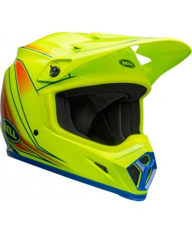 Bell MX-9 Mips Helmet - Flo Yellow/Blue 