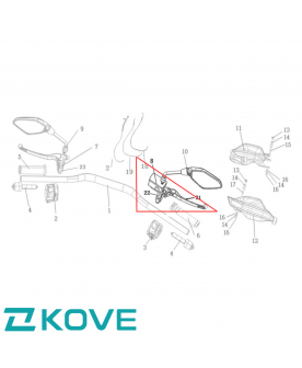KOVE OEM FRONT BRAKE MASTER CYLINDER 500X, 500F