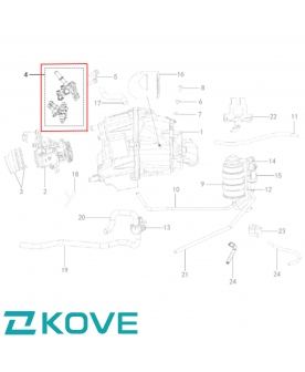 KOVE OEM OIL RAILS 500X, F MODELS