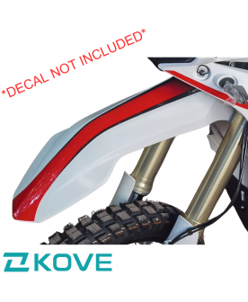 Genuine Kove 450rally front mudguard - White (No decal)
