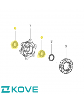 Genuine kove 450 rally rear cush drive hub bearing (X2 needed) 