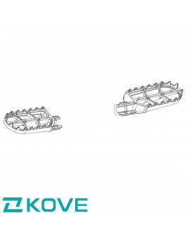 Genuine kove 450 rally foot peg pair (Spings,pins etc not included) 