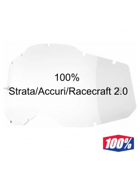 100% strata/accuri/racecraft 2 clear lens 