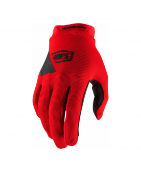 100% youth ridecamp gloves - red