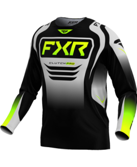 FXR clutch pro mx jersey 25 - Black/Grey/Flo 