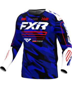 Fxr clutch mx jersey 25 - Blue camo/Red