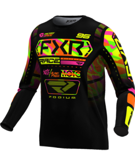 Fxr podium mx jersey 25 - Black/Multi