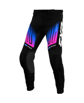 Fxr youth clutch mx pant 25 - Black/Pink/Blue