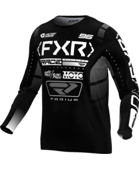 Fxr podium mx jersey 25 - Black/White