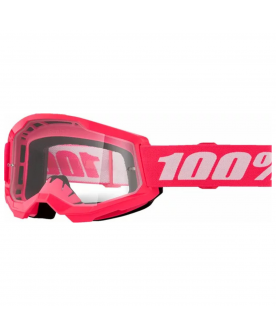 100% youth strata 2 goggle - Pink - Clear