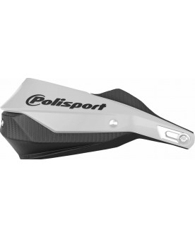 Polisport trailblazer wraparound handguards - White/Black