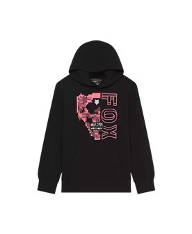 YTH IMAGE SKULL FLEECE PO [BLK]
