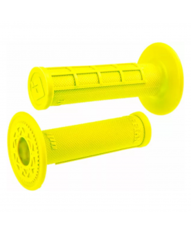 ODI Single-Ply Ruffian Half Waffle Grip - Flo yellow